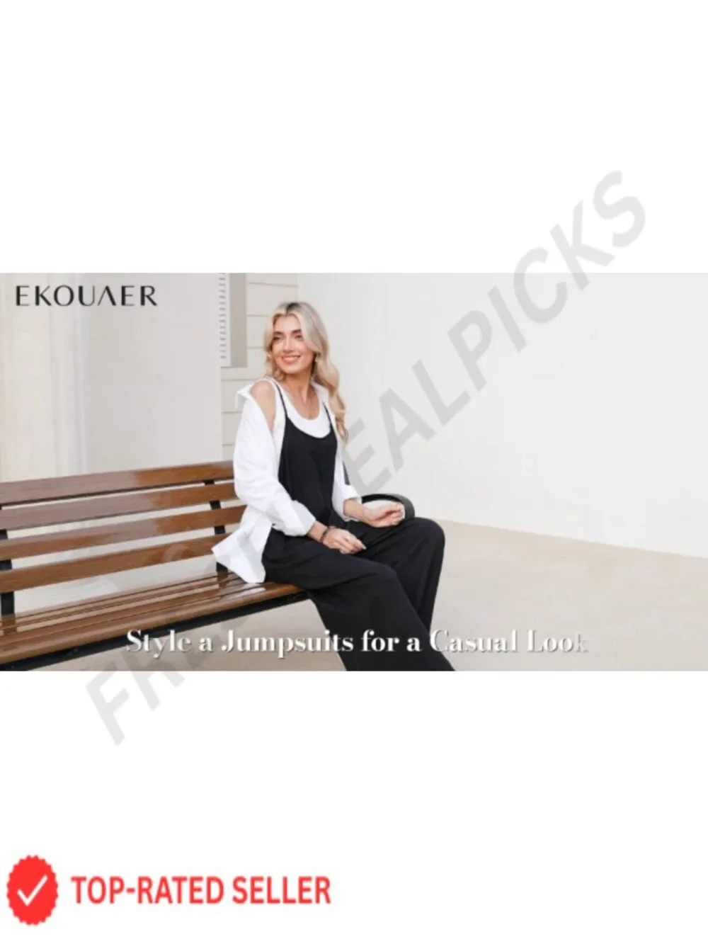 Women's Loose Wide Leg Overalls Jumpsuit, Lightweight Breathable, Casual Romper